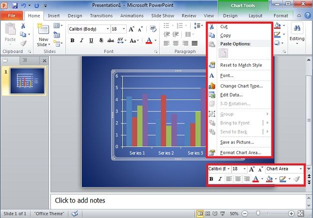 chart powerpoint excel template