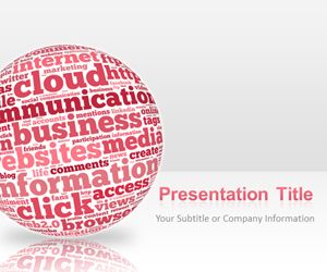 Pink Sphere Internet PowerPoint Presentation