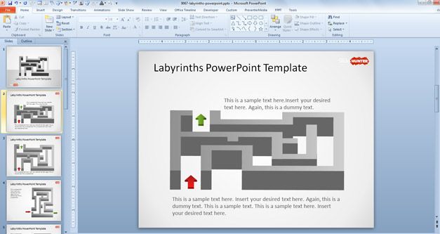 Labyrinth PowerPoint Template