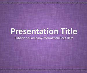 Linen Purple PowerPoint Template