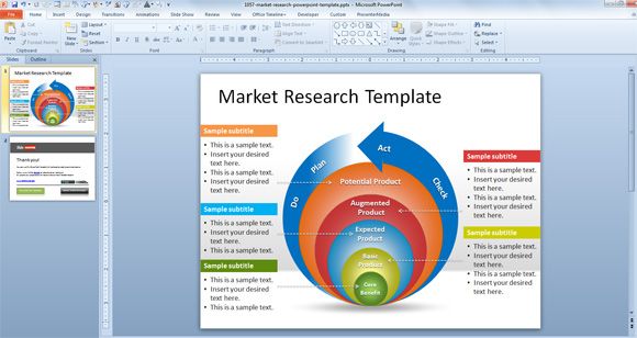 Free Market Research PowerPoint Template Presentation Slides