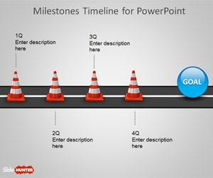 Milestone Shapes & Timeline for PowerPoint