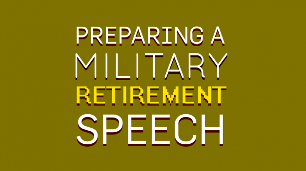 sample military retirement speech