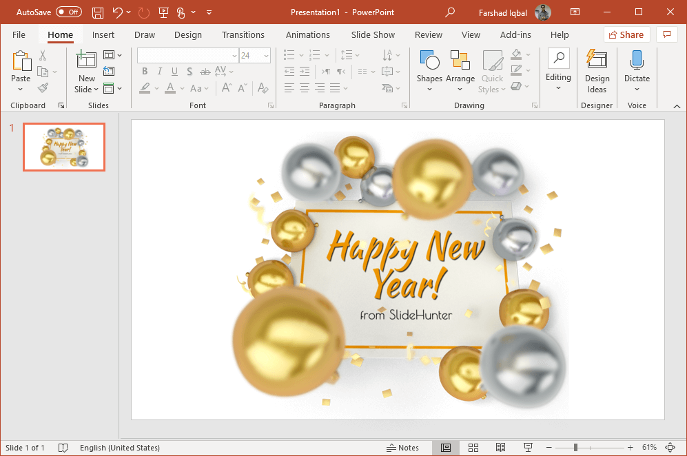 new year clock 2020 powerpoint clipart