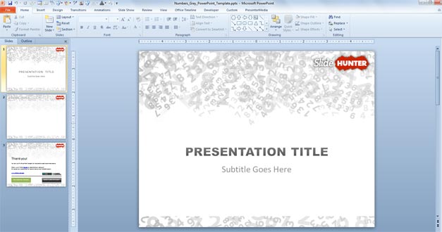 numbers background powerpoint