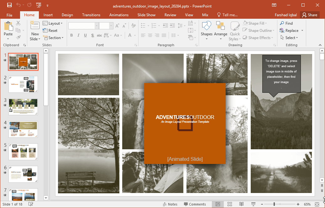outdoor images powerpoint template