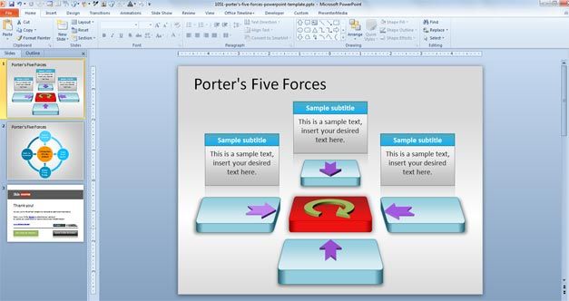 Porter's Five Forces PowerPoint Template