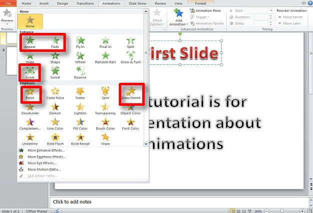 Mastering Animations in PowerPoint 2010 