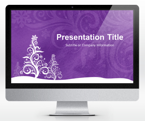 Purple Christmas PowerPoint Template