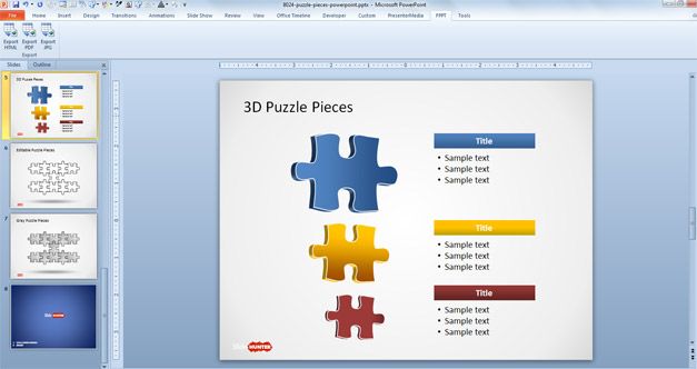 Puzzle Pieces for PowerPoint Template