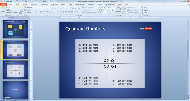 Quadrants PowerPoint Template