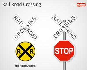 Railroad Crossing Sign Template for PowerPoint