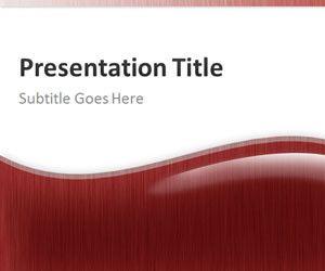 Red Abstract PowerPoint Template
