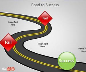 Road to Success PowerPoint Template
