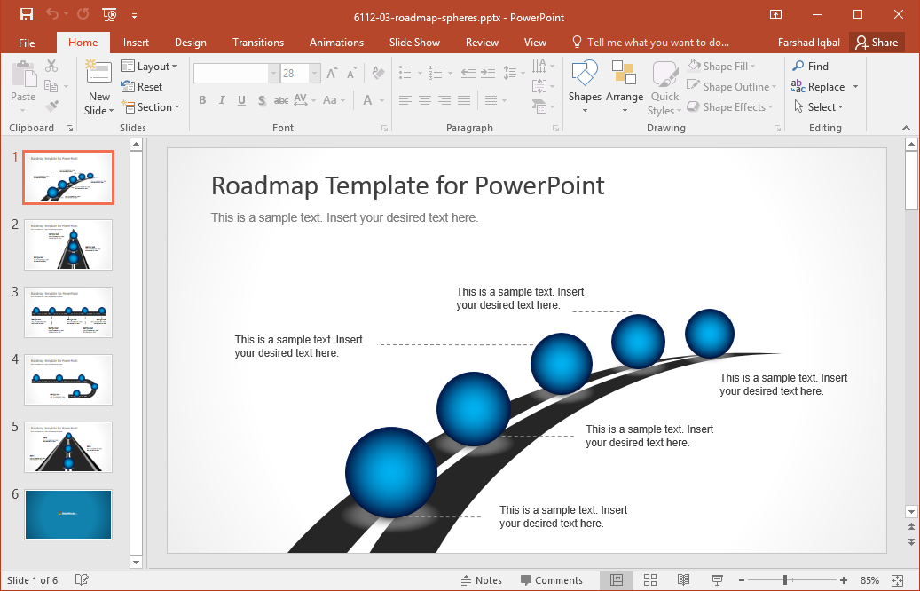it roadmap template powerpoint