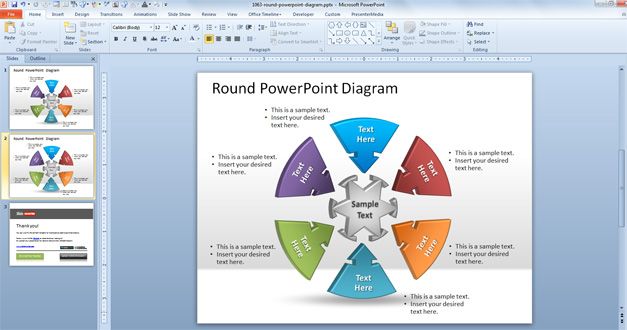 Round PowerPoint Diagram