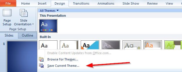 How To Change Default Template Size in PowerPoint 2010