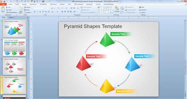 Pyramid PowerPoint Shapes Template