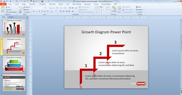 Stair Step Line for PowerPoint