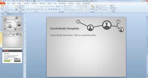 Free Social media PowerPoint Template