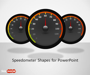 Dashboard Speedometer Shapes for PowerPoint