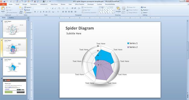 spider diagram powerpoint