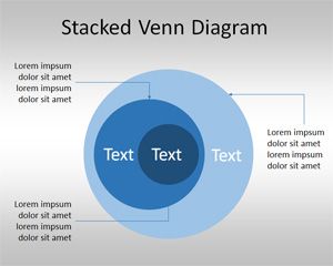 Stacked Venn Diagram Template for PowerPoint