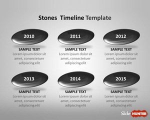 Stones Timeline Template for PowerPoint