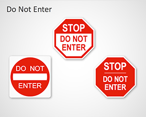 Do Not Enter Sign PowerPoint Template