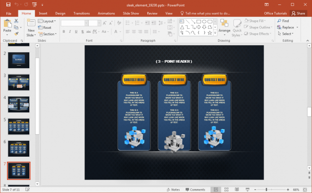 Animated Sleek PowerPoint Template