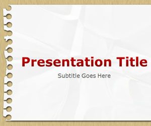 Notepad PowerPoint Template