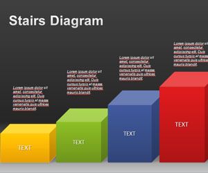 Stairs Diagram PowerPoint Template