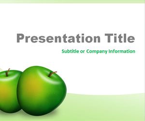 Green Apples PowerPoint Template