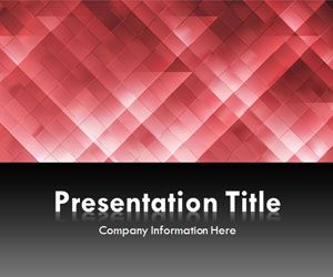 Light Triangles Red PowerPoint Template