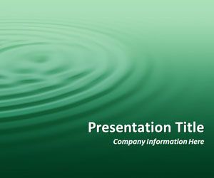 Ripples Green PowerPoint Template