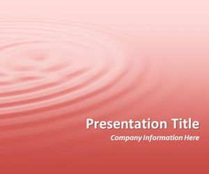 Ripples Pink PowerPoint Template