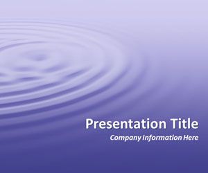 Ripples Purple PowerPoint Template