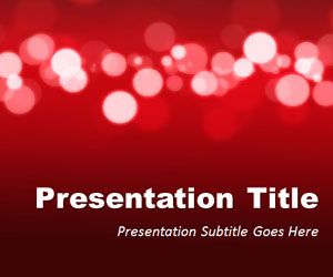 Red Marketing PowerPoint Template