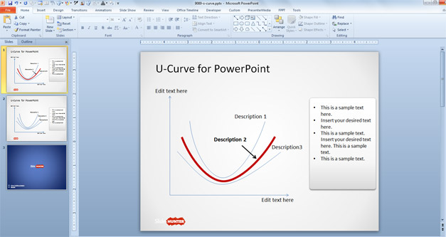 U-Curve PowerPoint Template