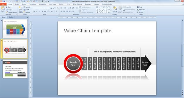 Free Value Chain PowerPoint Template
