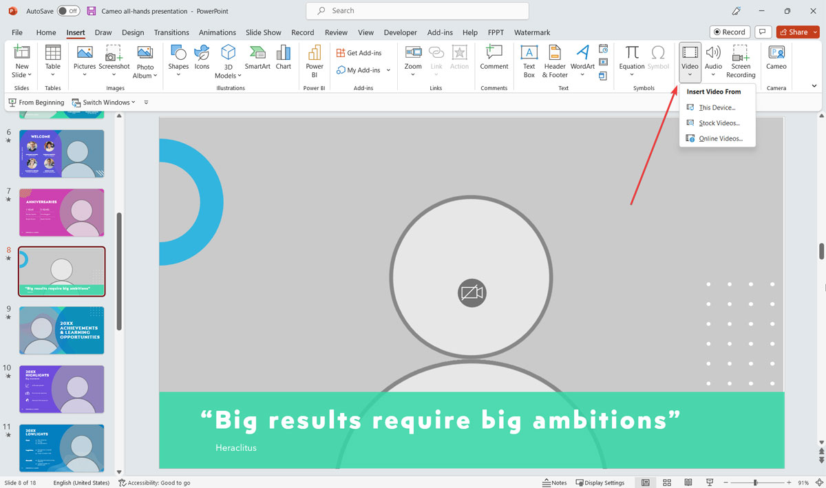 How to Embed Videos into PowerPoint Presentations