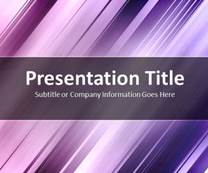 Slanted Bars Purple PowerPoint Template