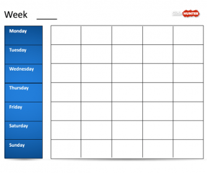 Classic Weekly Calendar Template for PowerPoint