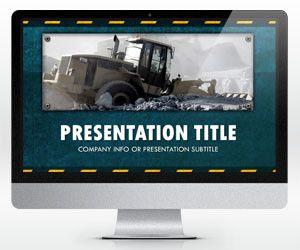 Widescreen Construction PowerPoint Template (16:9)