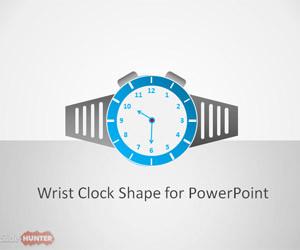 Wrist Clock Shape for PowerPoint